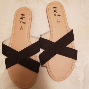 womens slip on sandals